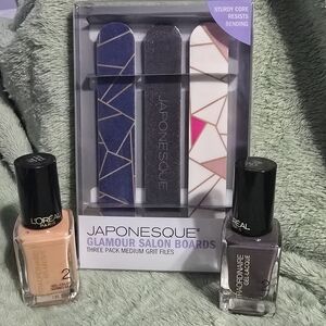 L'Oreal Nail Polish Set - Peach and Taupe Shades